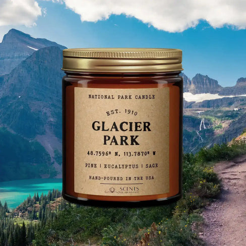Glacier National Park Candle
