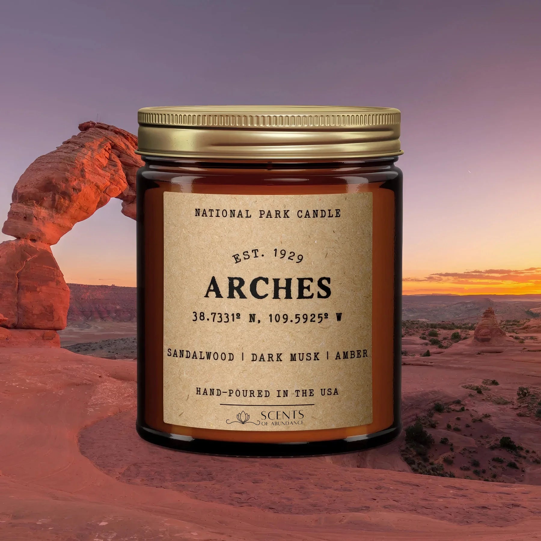 Arches National Park Candle