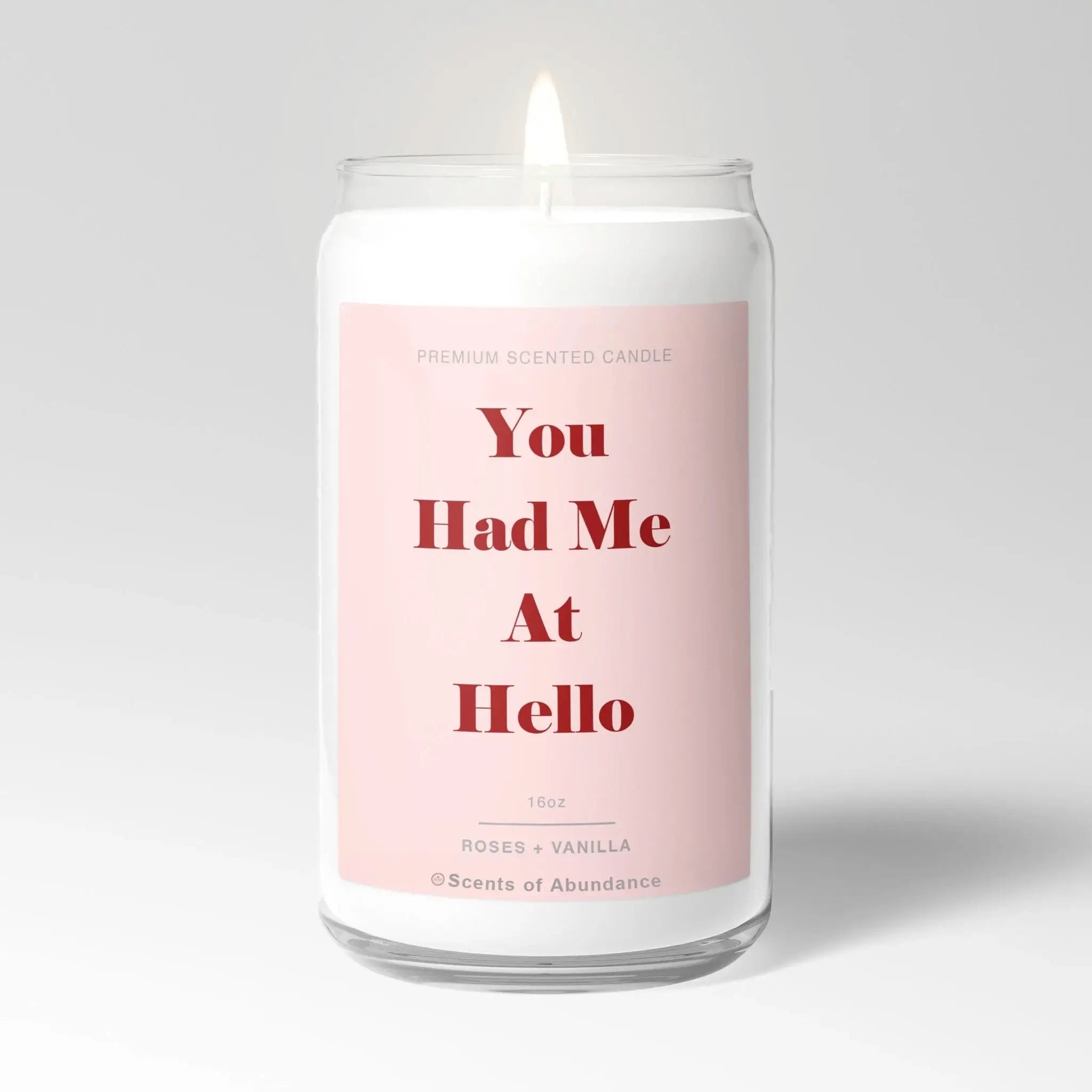 You Had Me At Hello Valentine's Day Scented Candle